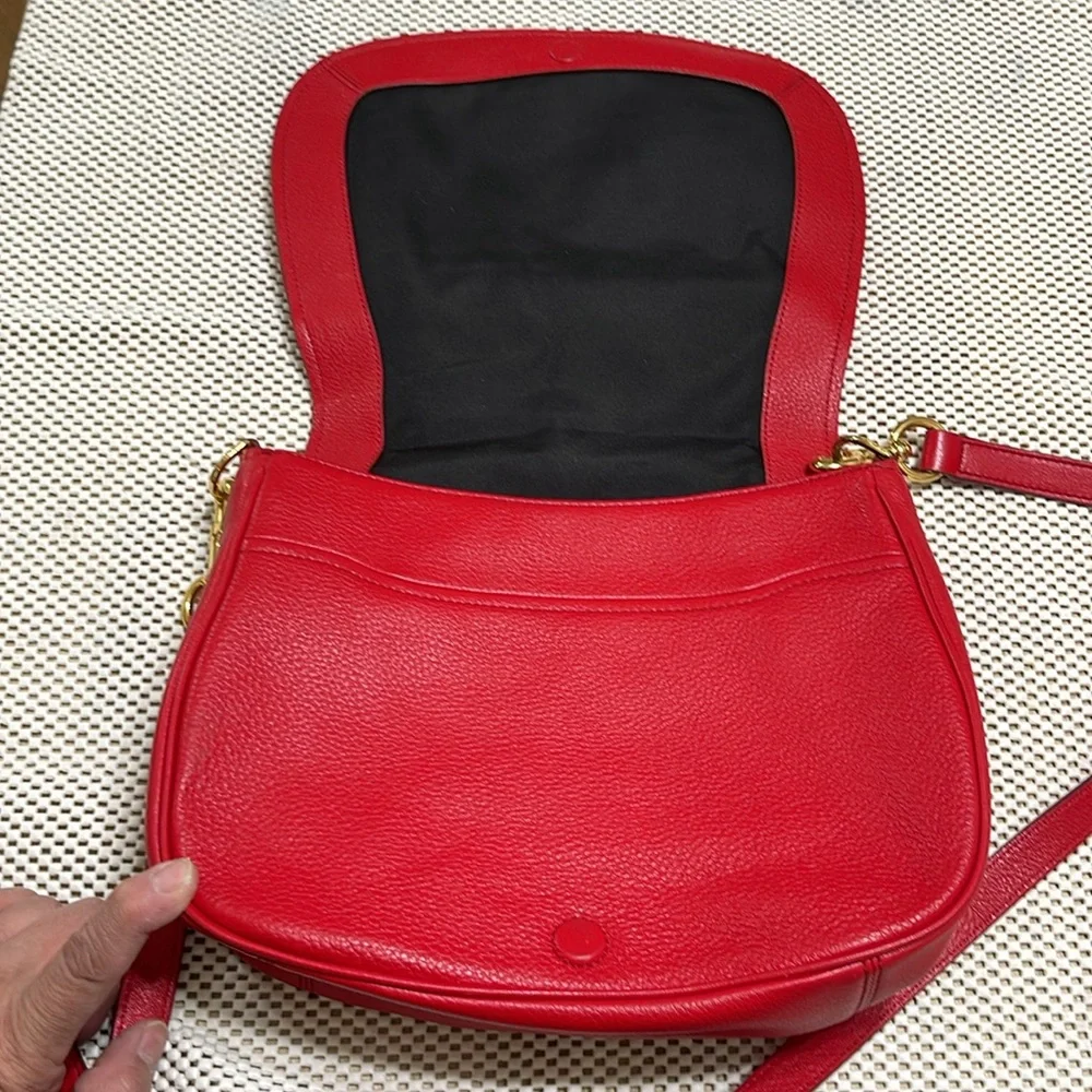 Marc Jacob’s Red Leather Empire City Crossbody Purse - Picture 14 of 15
